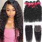 9A Deep Wave Virgin Hair Natural Color 3 Bundles 4x4 Closure